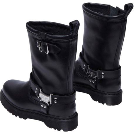 Dr. Martens Black Leather Lace-Up Boots