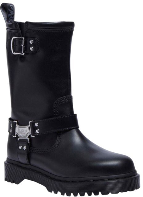 Dr. Martens Black Leather Lace-Up Boots
