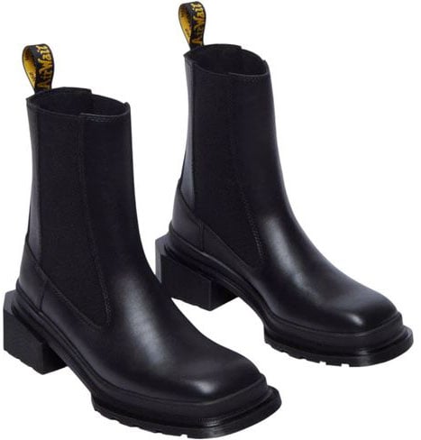 Dr. Martens Black Leather Ankle Boots
