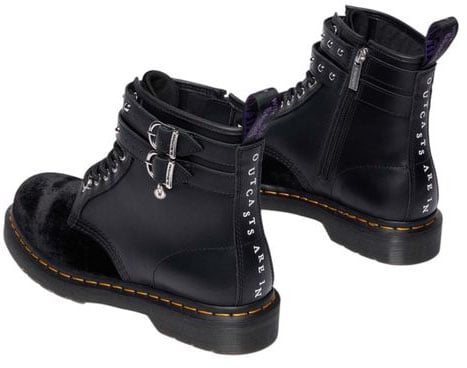 Dr. Martens Black Leather Lace-Up Boots