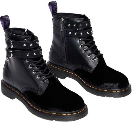 Dr. Martens Black Leather Lace-Up Boots