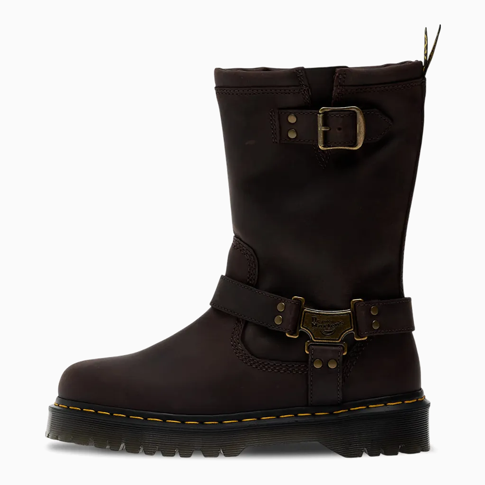 Dr. Martens Anistone High Leather Biker "Dark Brown"