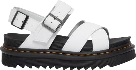 Dr. Martens White Leather Strap-On Sandals