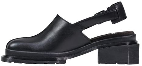 Dr. Martens Black Leather Mules