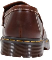 Dr. Martens Brown Leather Slip-On Loafers
