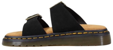 Dr. Martens Black Leather Flat Sandals