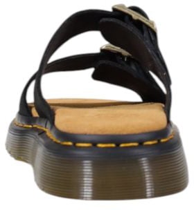 Dr. Martens Black Leather Flat Sandals