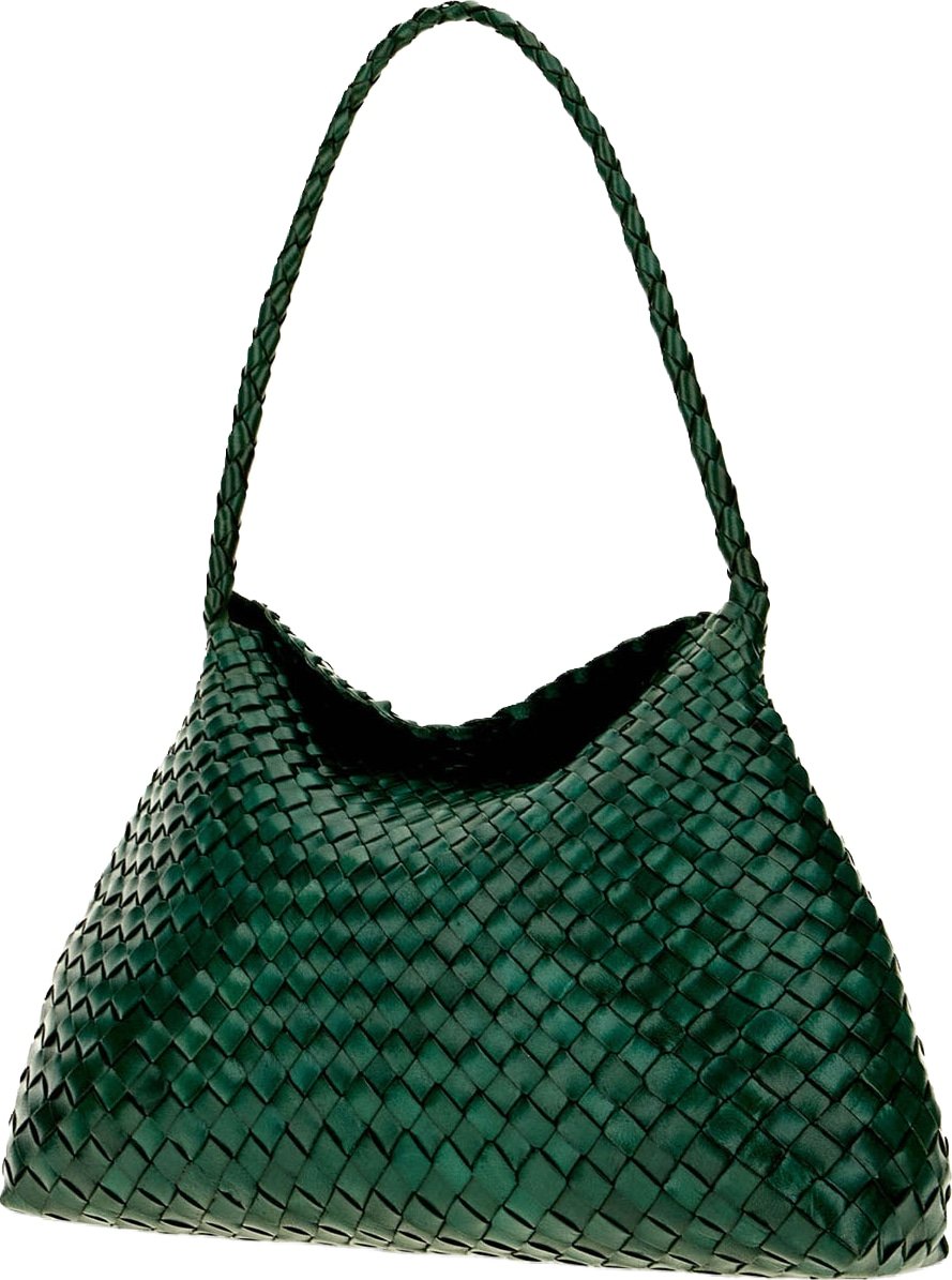 Dragon Diffusion Dark green leather Santa Maria shoulder bag