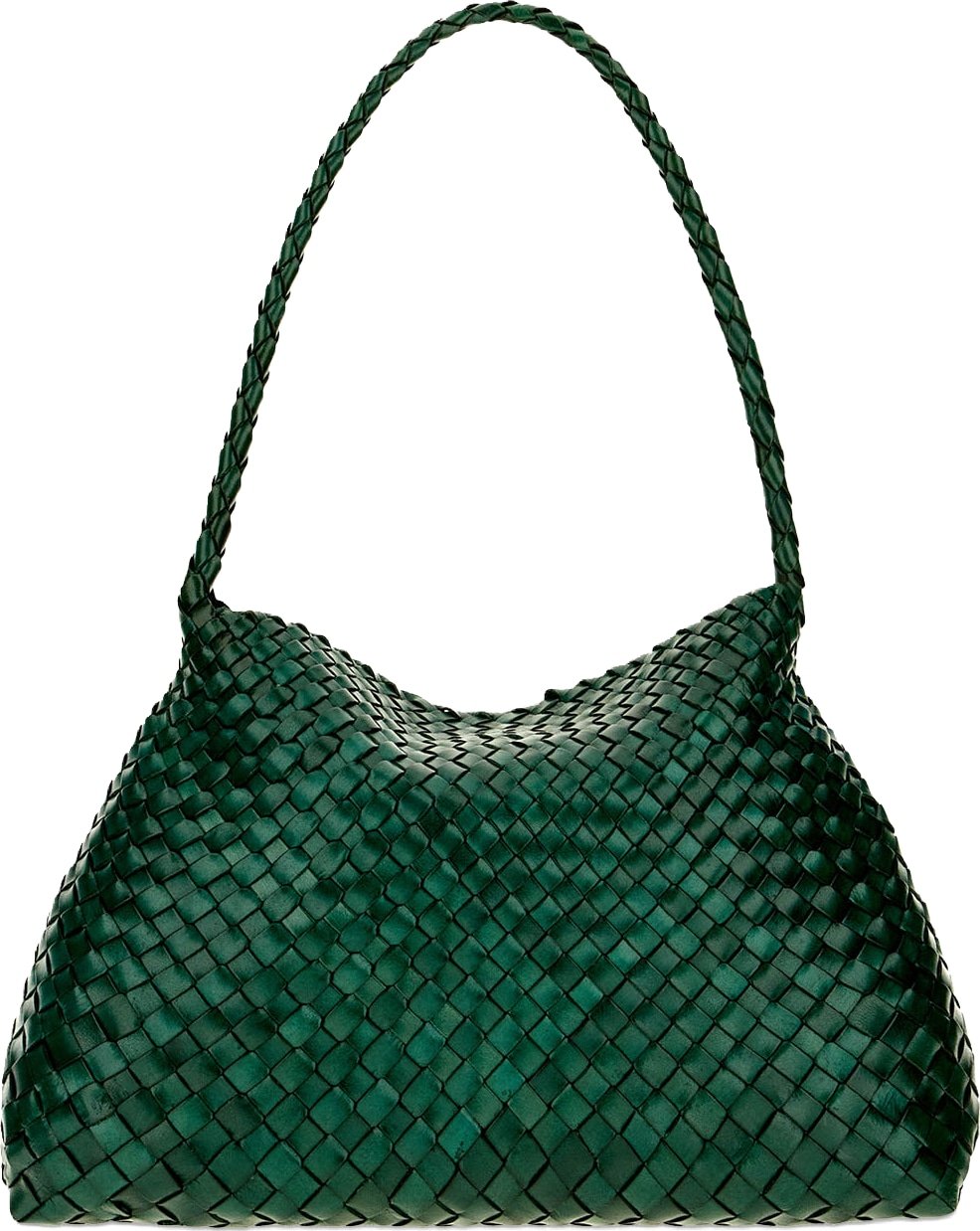 Dragon Diffusion Dark green leather Santa Maria shoulder bag