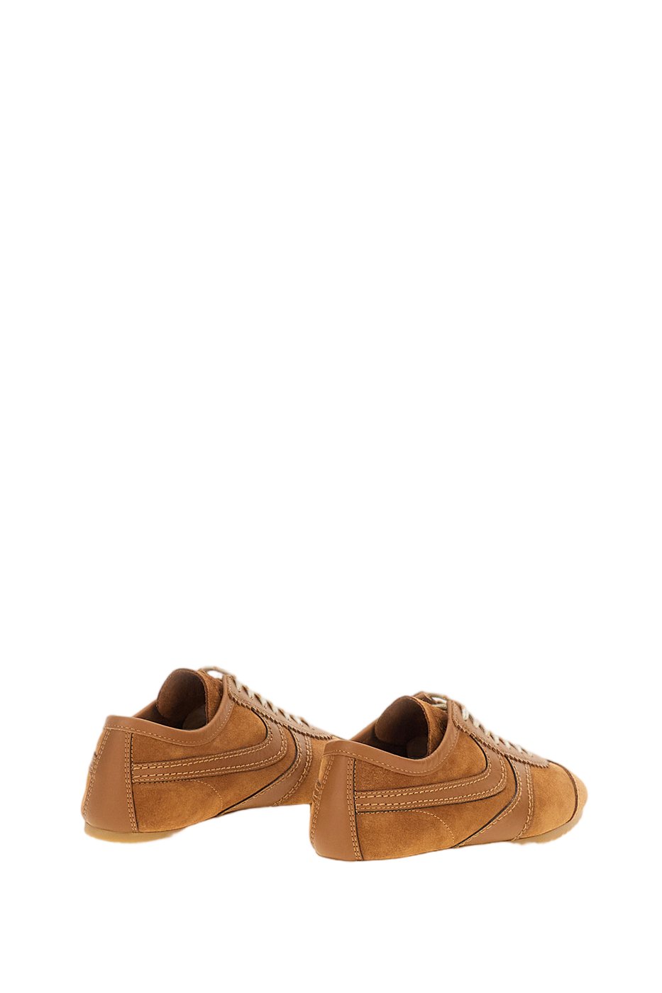 Brown Suede Low-Profile Sneakers