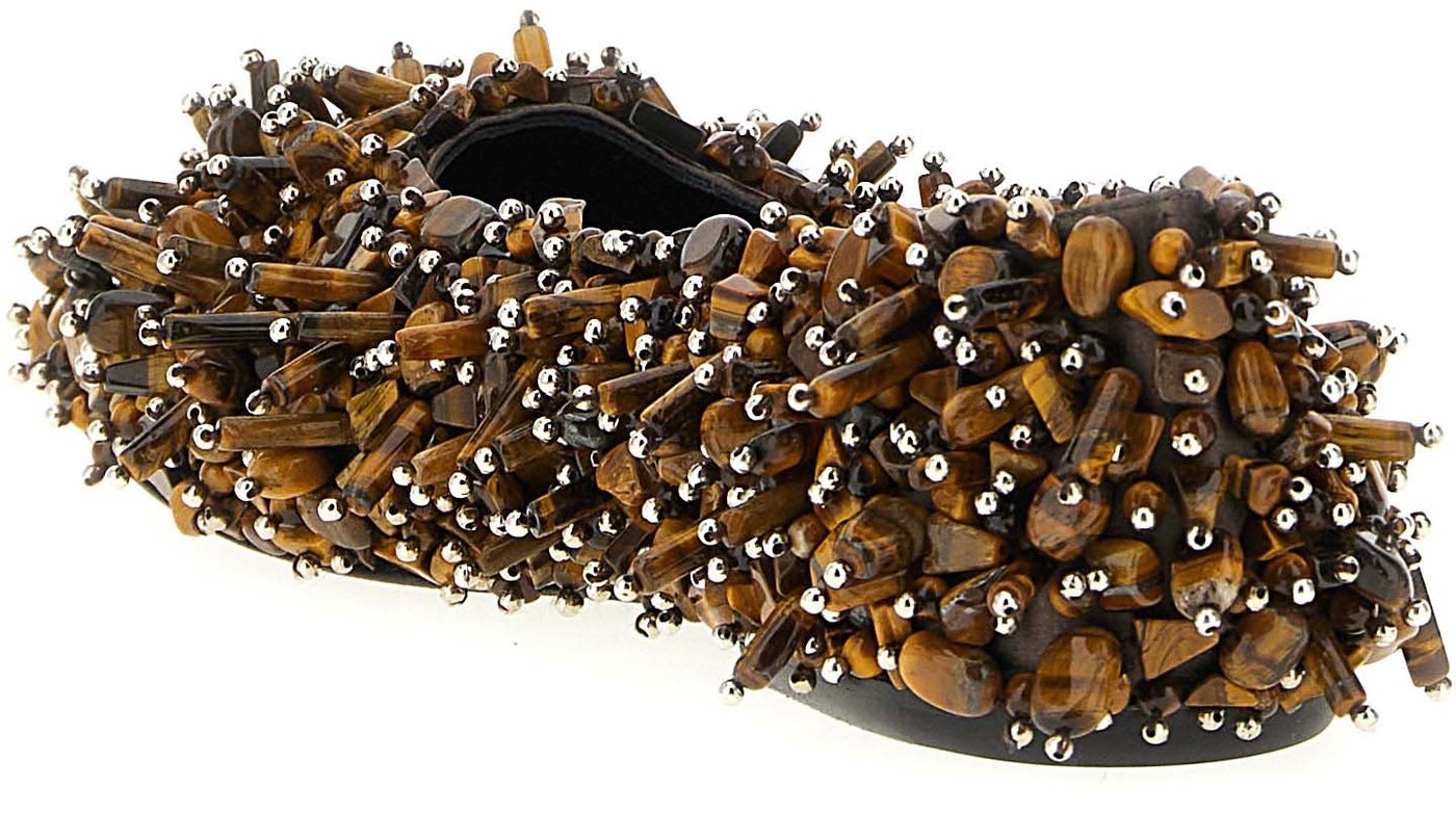 Dries Van Noten Brown Viscose Ballet Flats