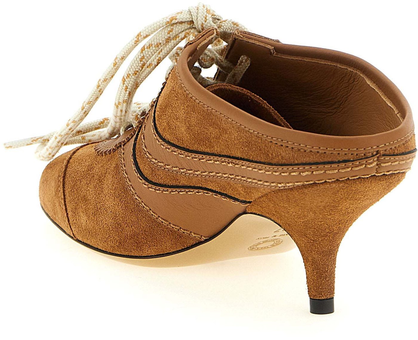 Dries Van Noten Brown Calfskin Platform Sneakers
