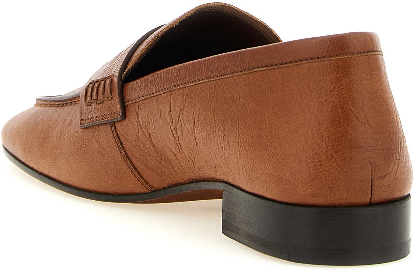 Dries Van Noten Brown Lamb Leather Slip-On Loafers