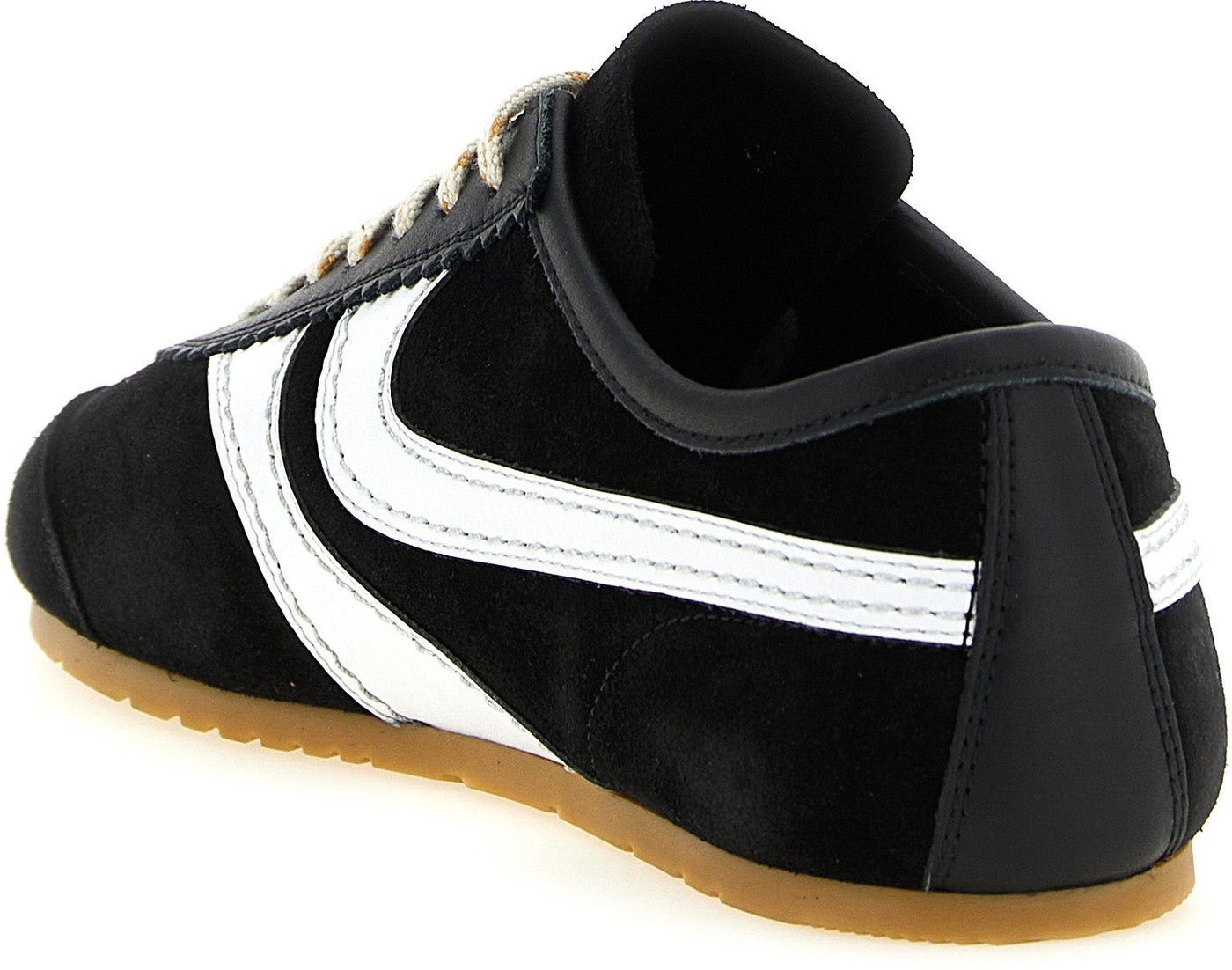Dries Van Noten Bicolor Calfskin Athletic Sneakers