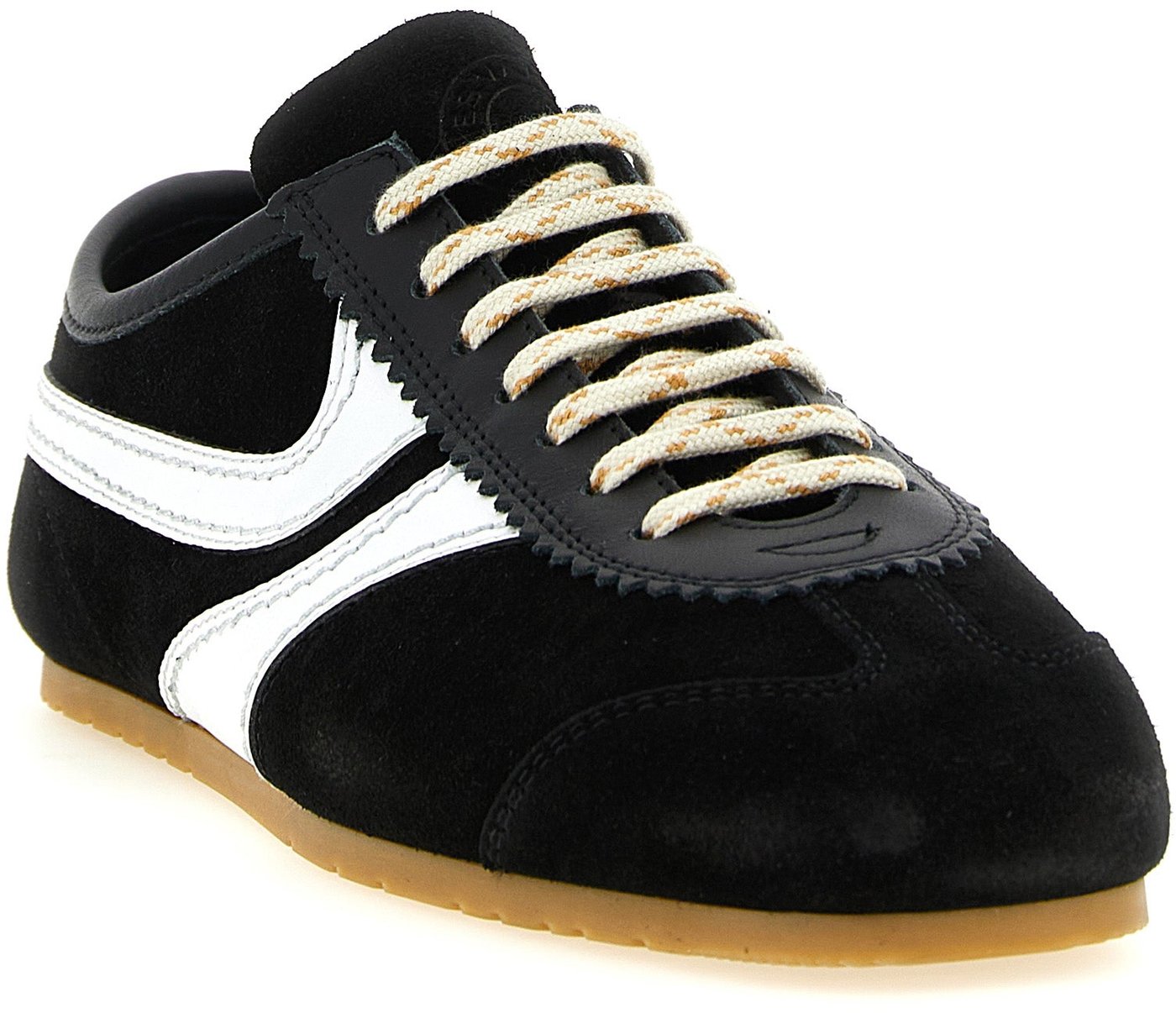 Dries Van Noten Bicolor Calfskin Athletic Sneakers