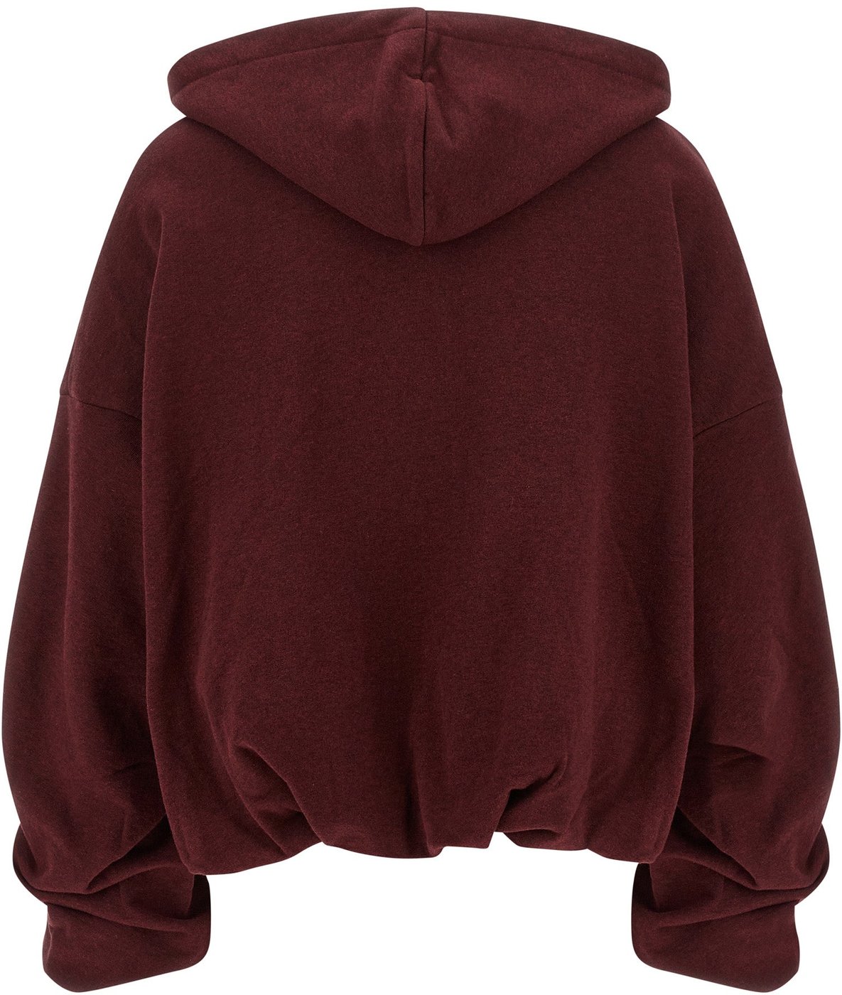 Dries Van Noten Bordeaux Cotton Hoodie