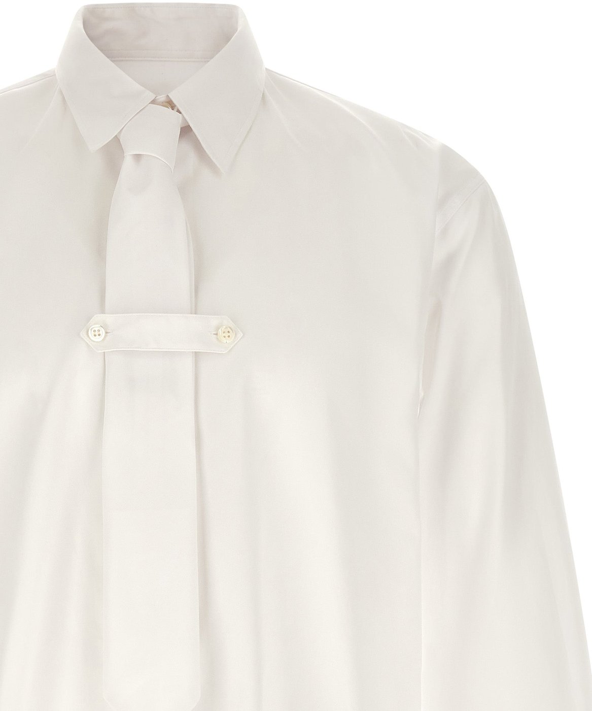 Dries Van Noten White Cotton Blouse