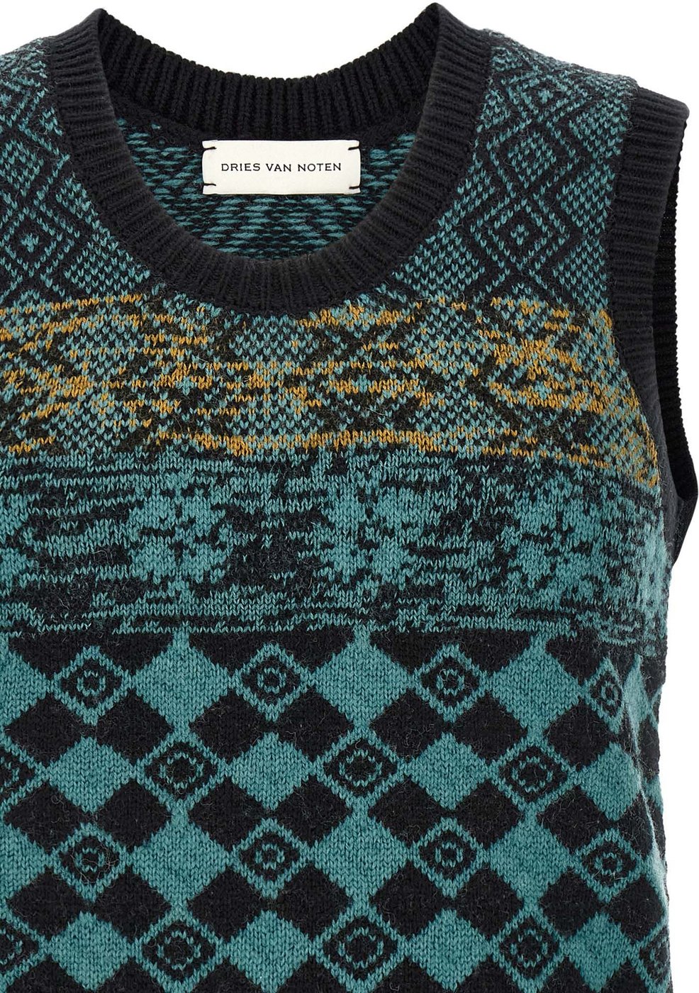 Dries Van Noten Multicolor Wool Cardigan