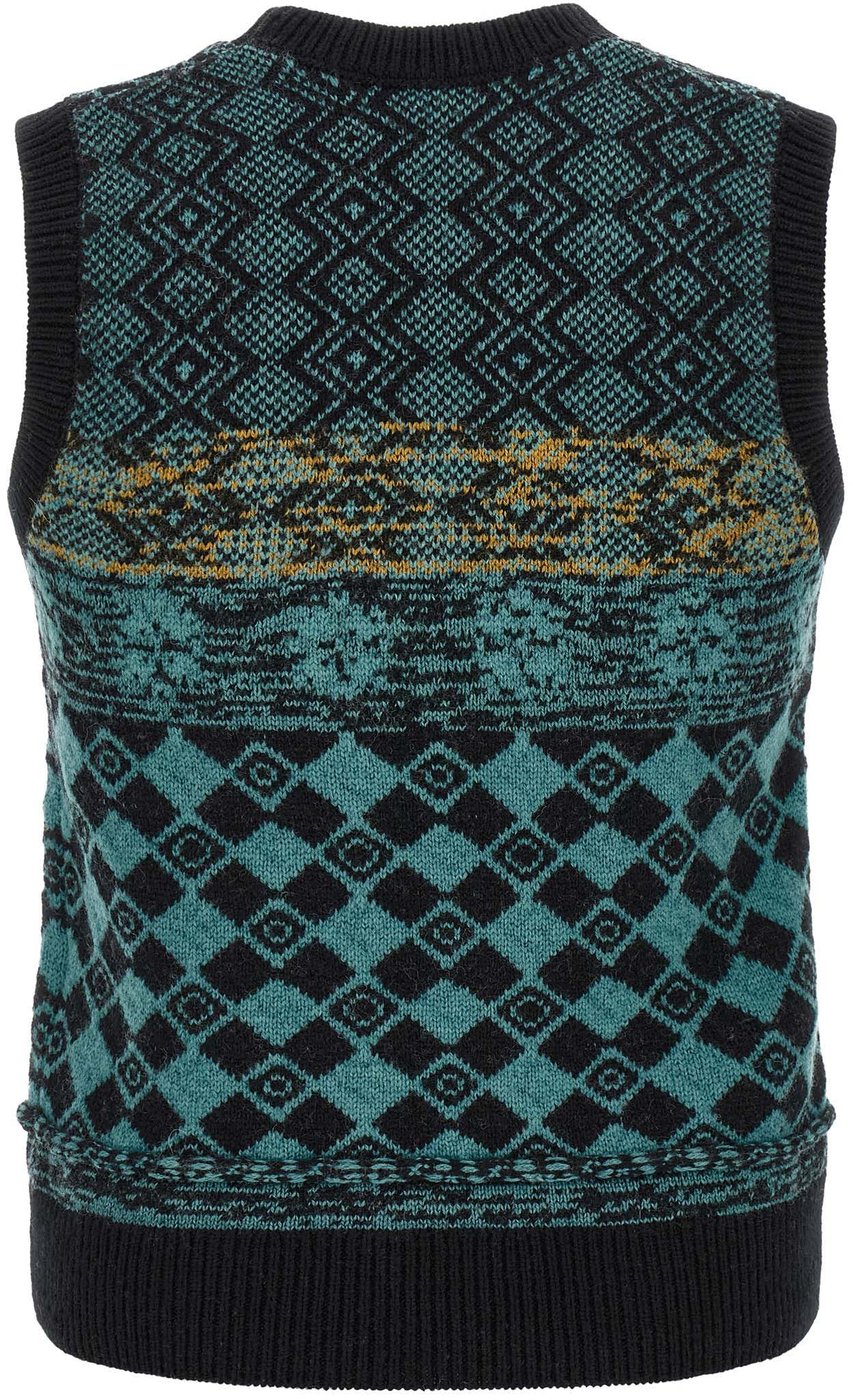Dries Van Noten Multicolor Wool Cardigan