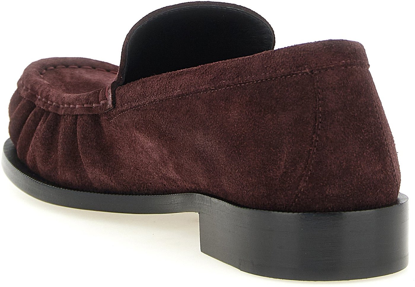Dries Van Noten Bordeaux Calfskin Slip-On Loafers