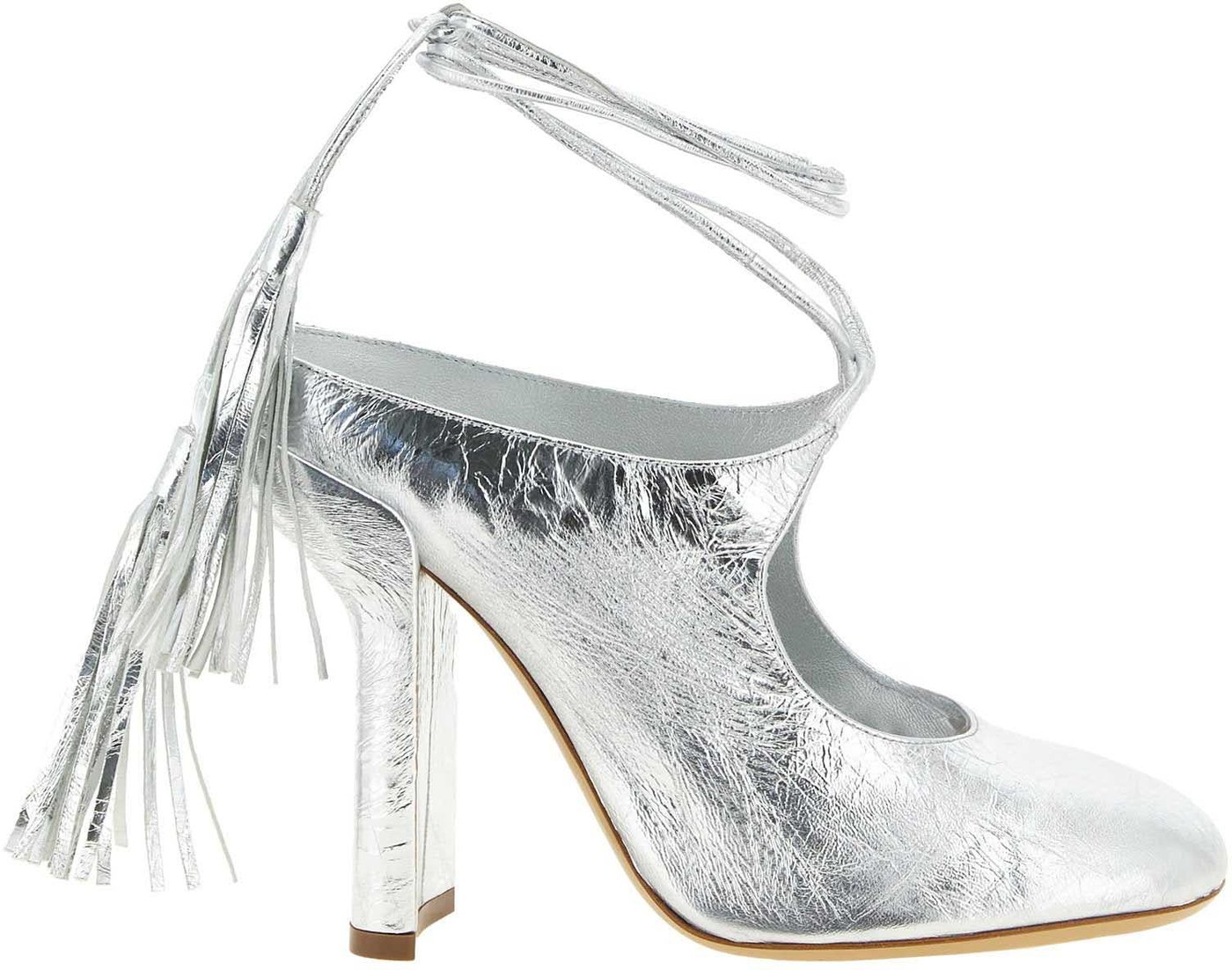 Dries Van Noten Laminated Leather Mules
