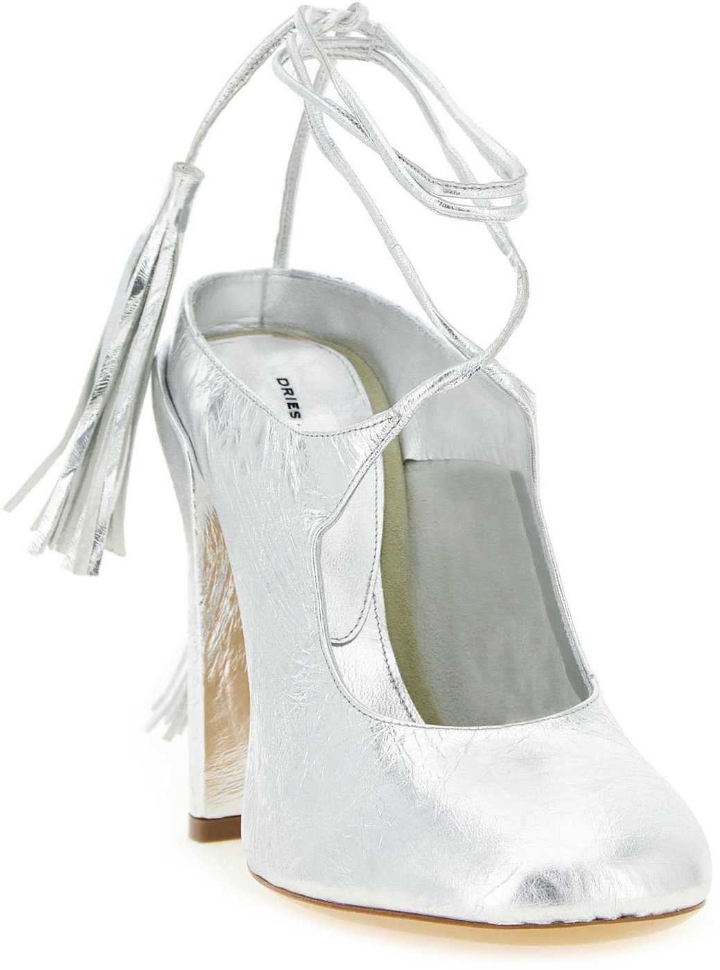 Dries Van Noten Laminated Leather Mules