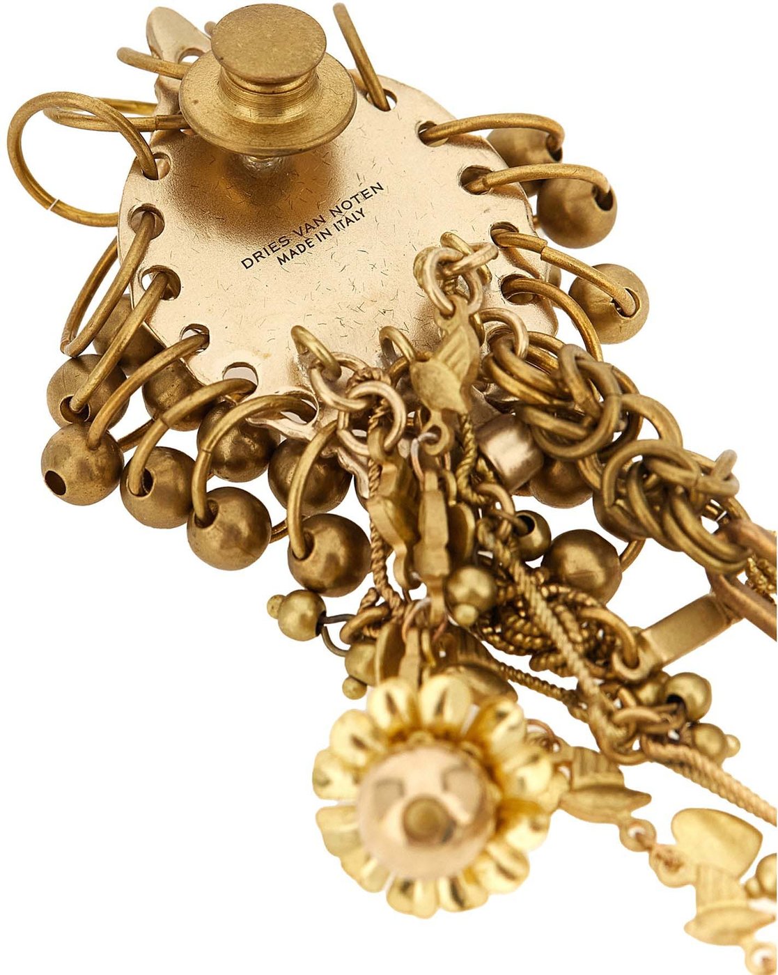 Dries Van Noten Gold Brass Broch