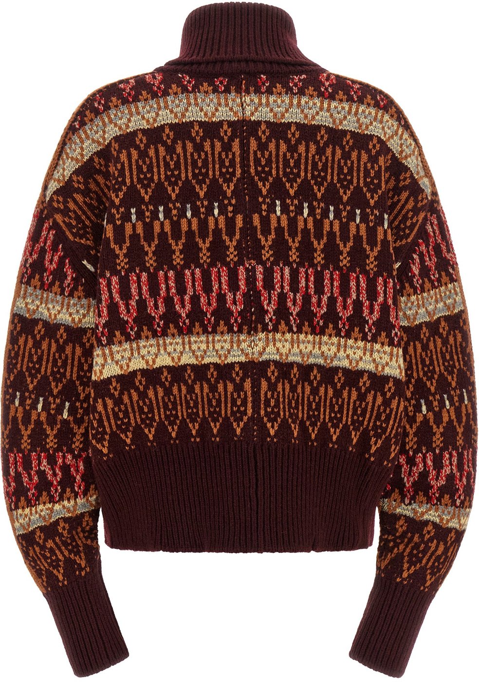 Dries Van Noten Bordeaux Wool Cardigan