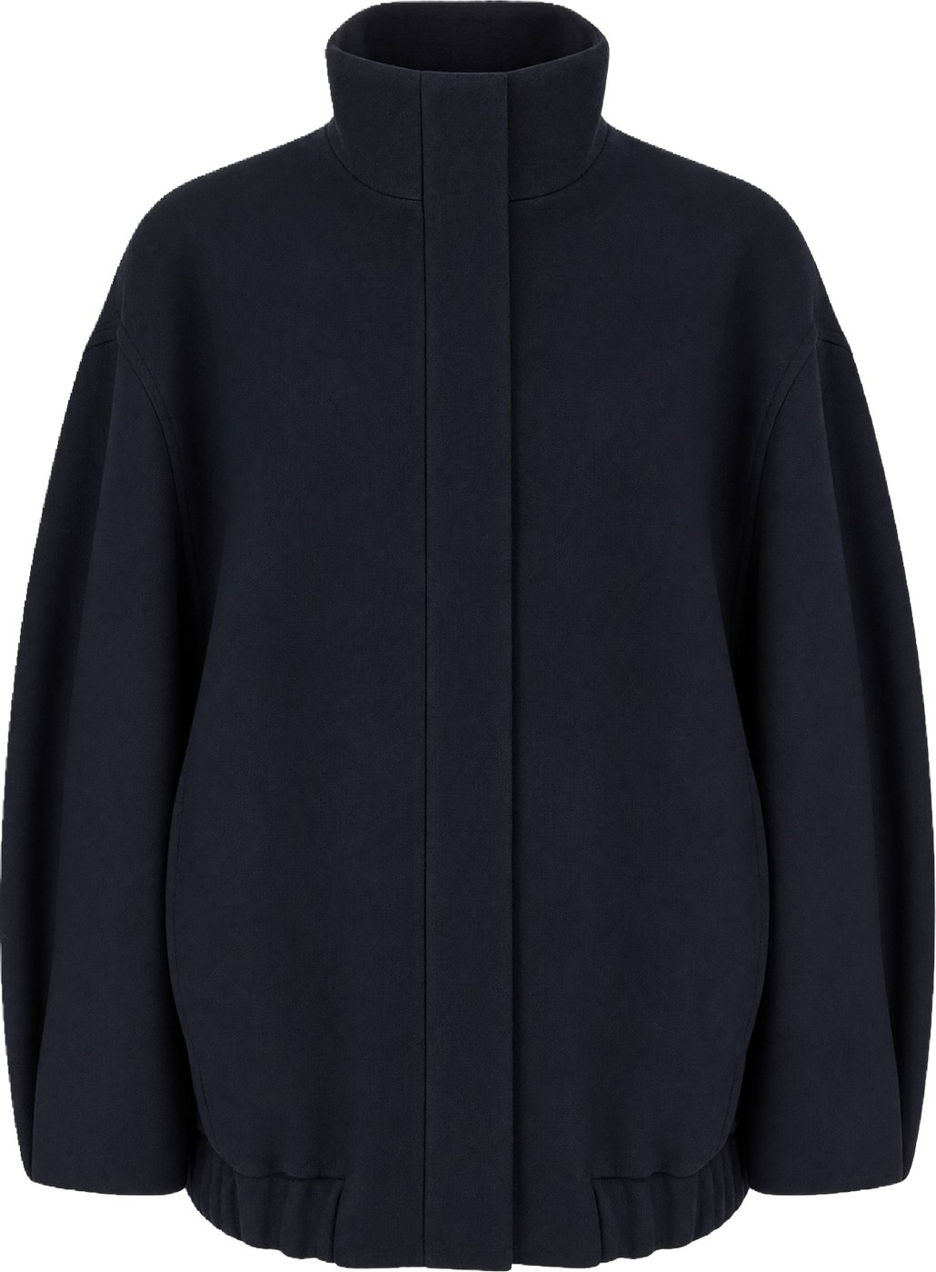 Dries Van Noten Navy blue wool blend coat