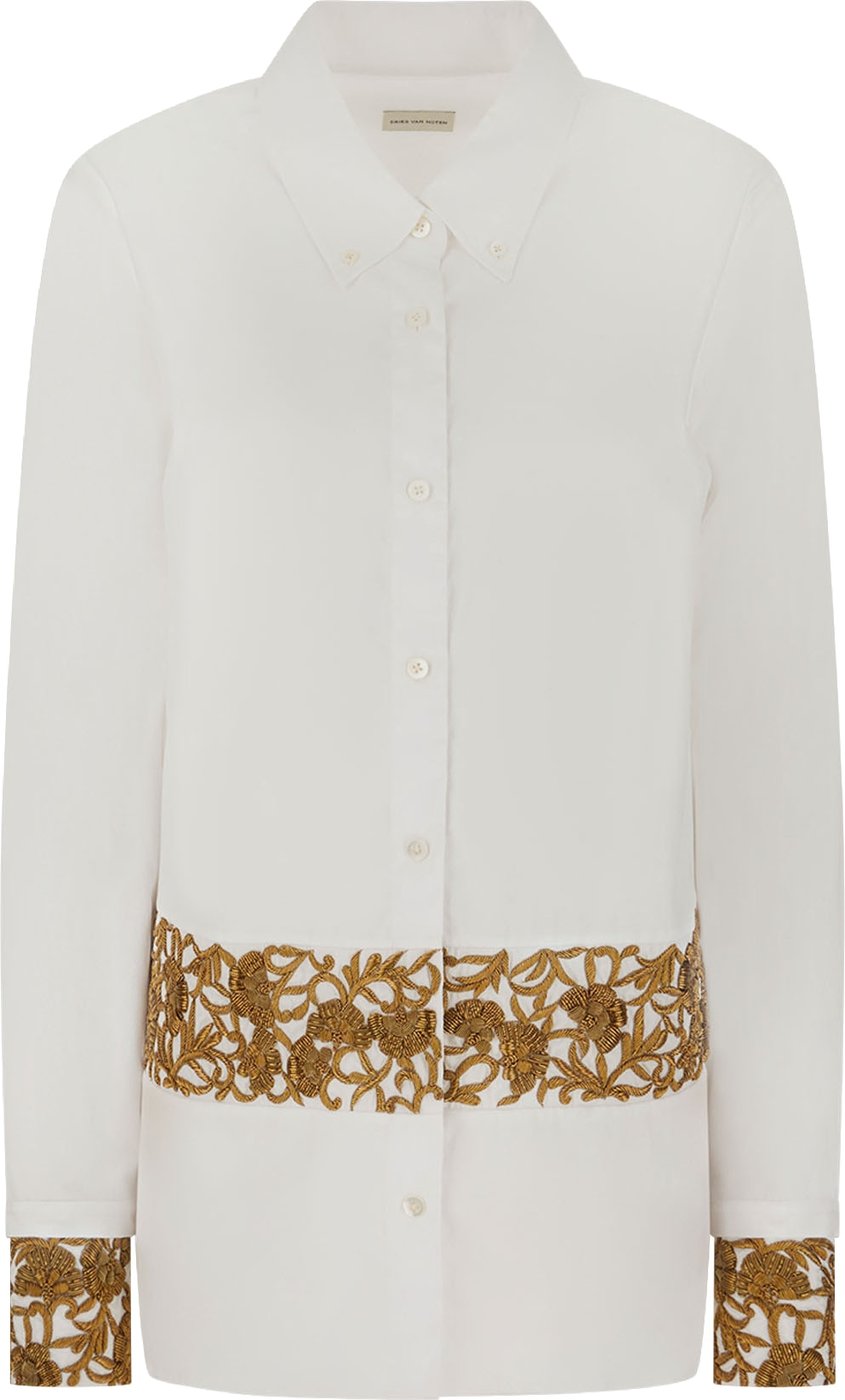 Dries Van Noten White cotton shirt