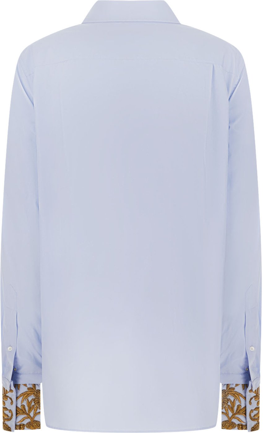 Dries Van Noten Light blue cotton shirt