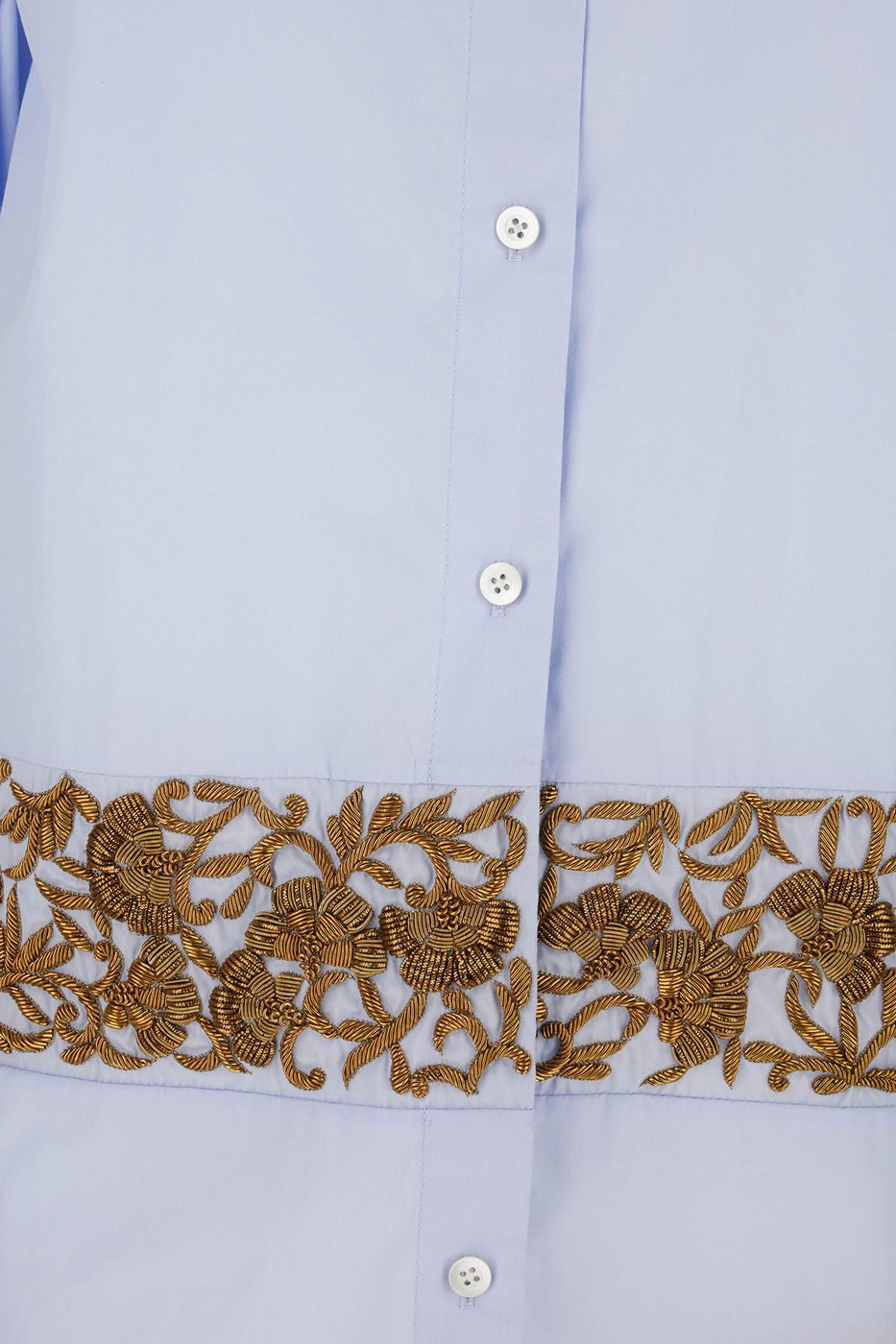 Dries Van Noten Light blue cotton shirt