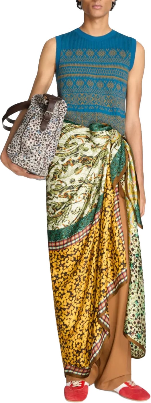 Dries Van Noten Flora Scarf Dessin B