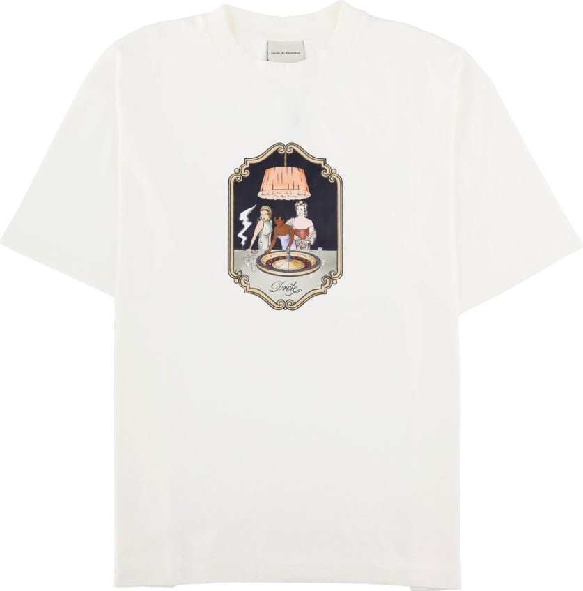T-Shirt Con Stampa "Casino Scene"