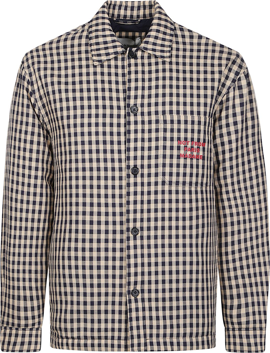 Classic Slogan Overshirt Brown