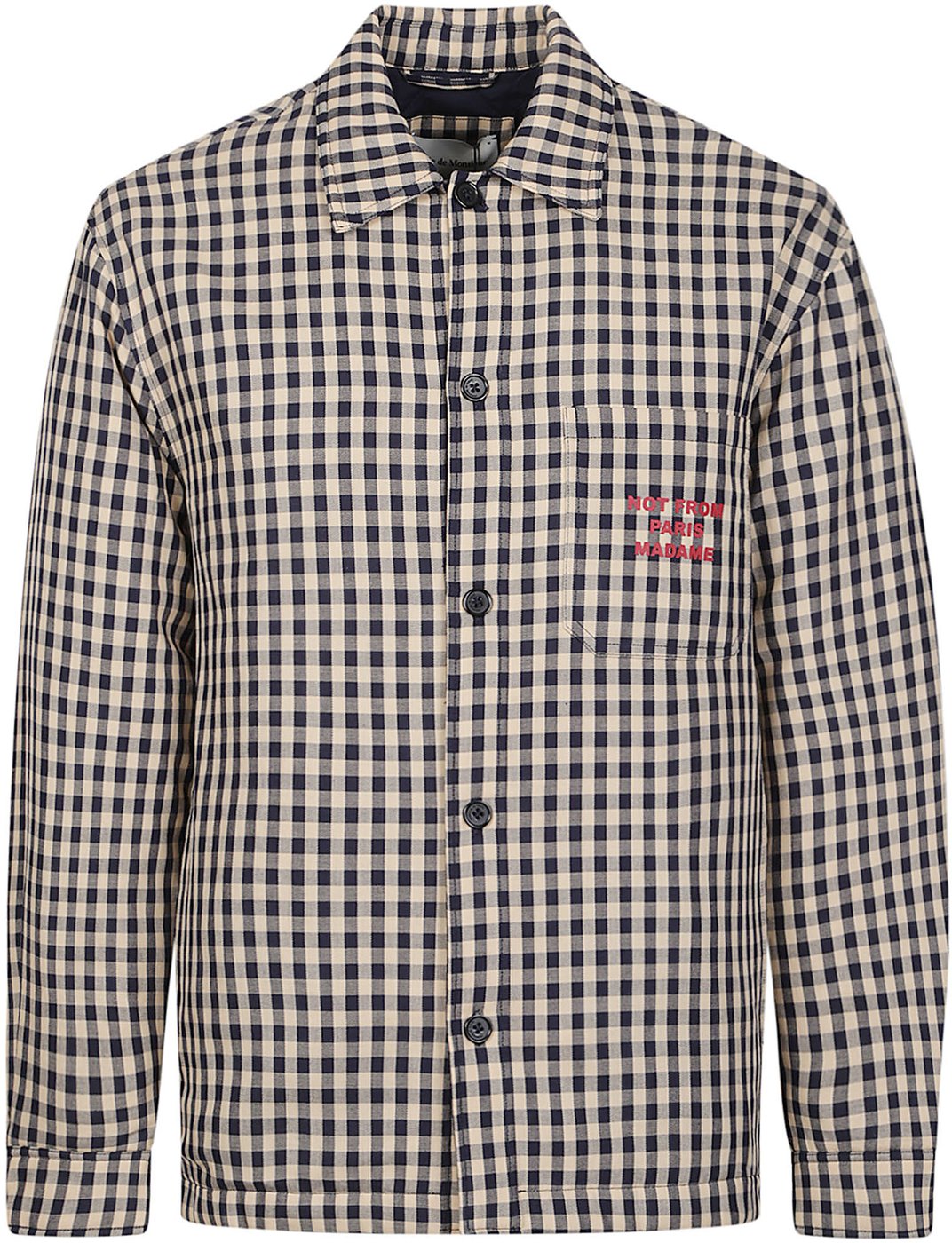 Classic Slogan Overshirt Brown