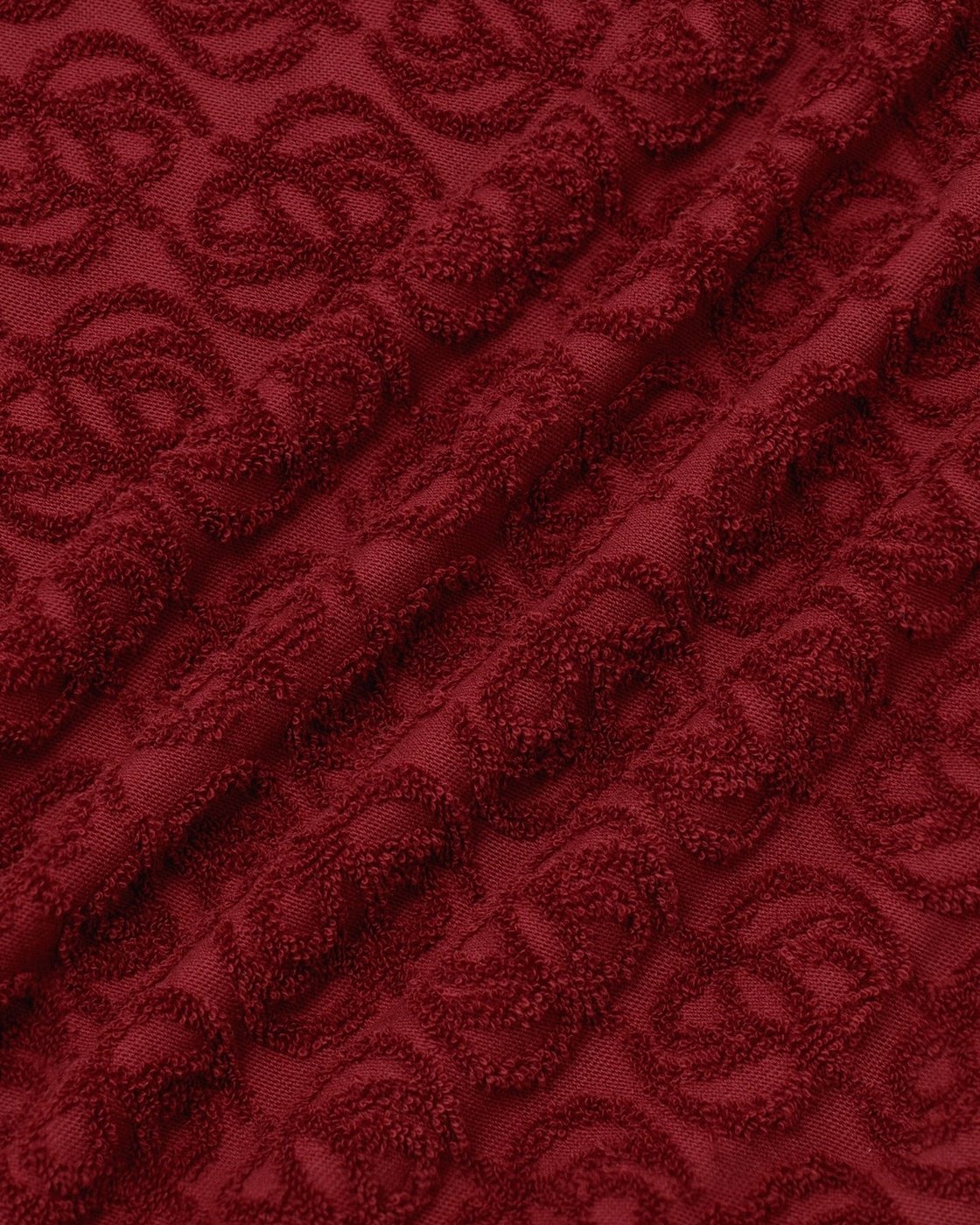 Heren Monogram Shirt Bordeauxrood