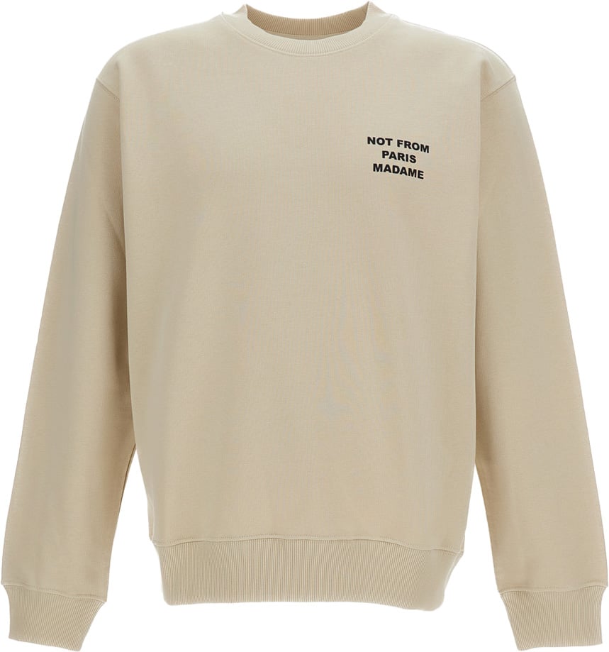 Crew-Neck Slogan Sweatshirt