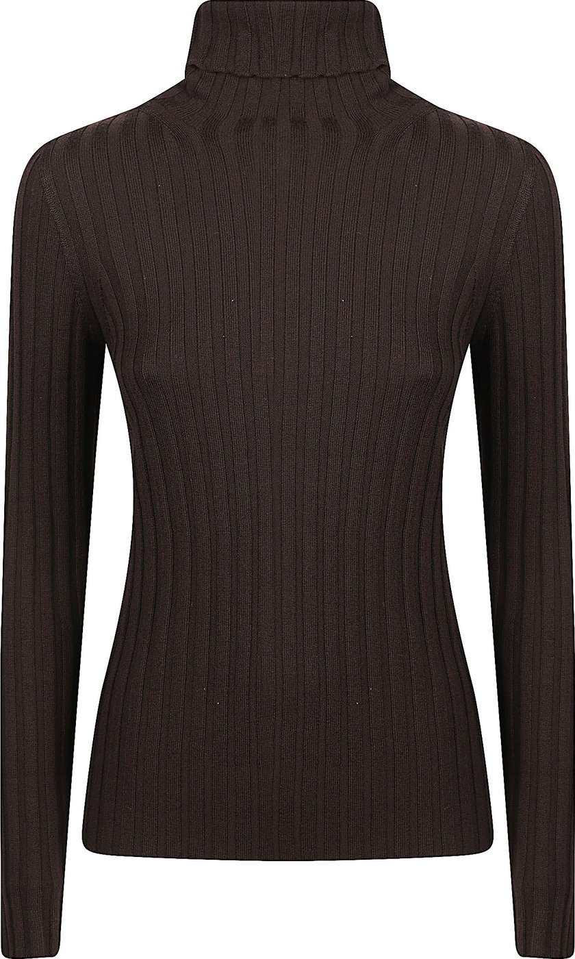 Turtle Neck Sweater Brown