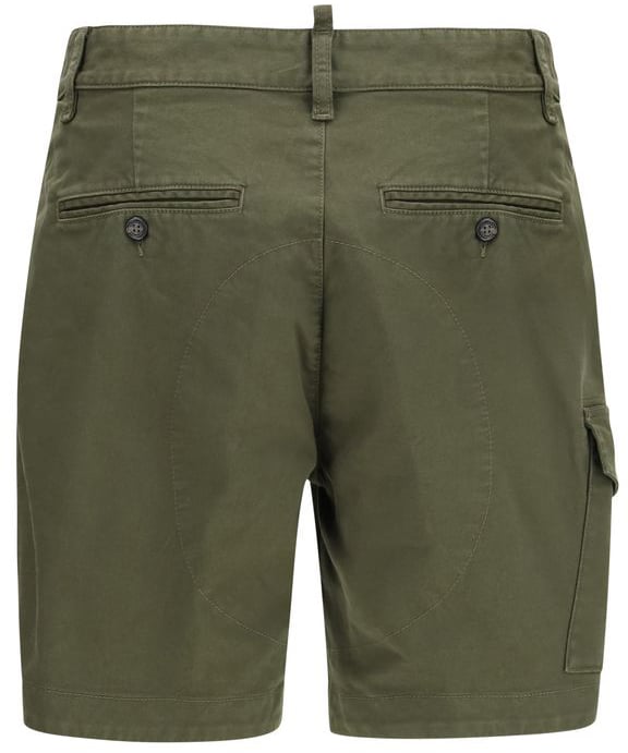Dsquared² Bicolor Cotton Bermuda Shorts