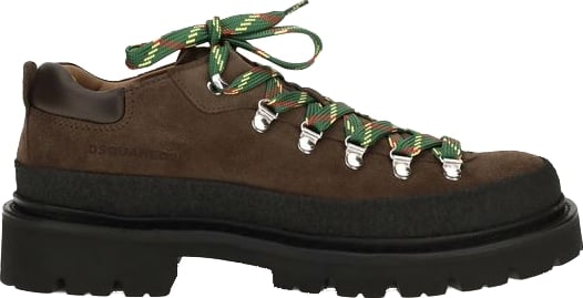 Dsquared² Brown Calf Leather Bos Taurus Lace-Up Boots