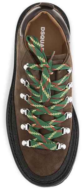 Dsquared² Brown Calf Leather Bos Taurus Lace-Up Boots