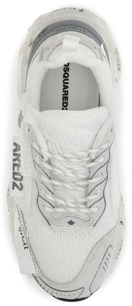 Dsquared² White Polyester Athletic Sneakers