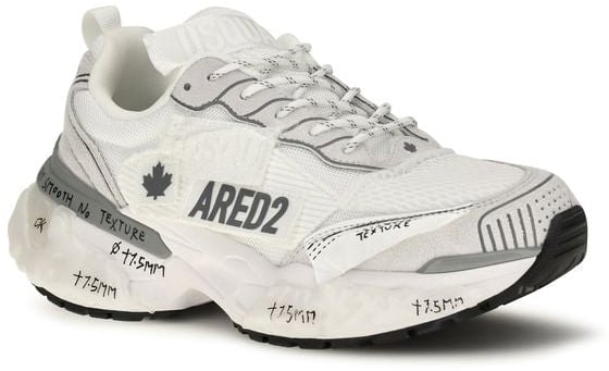 Dsquared² White Polyester Athletic Sneakers