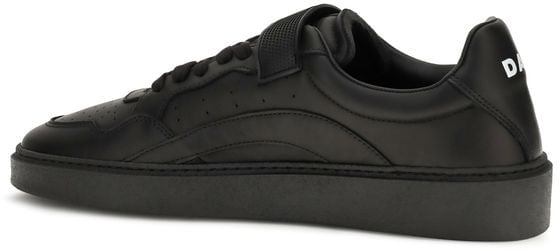 Dsquared² Black Calf Leather Bos Taurus Athletic Sneakers