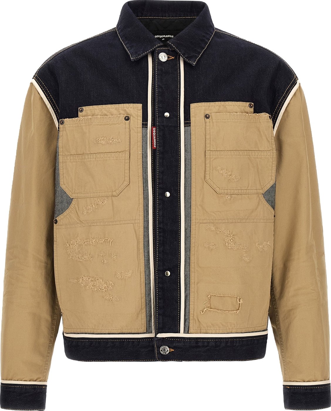 Dsquared² Beige Cotton Denim Jacket