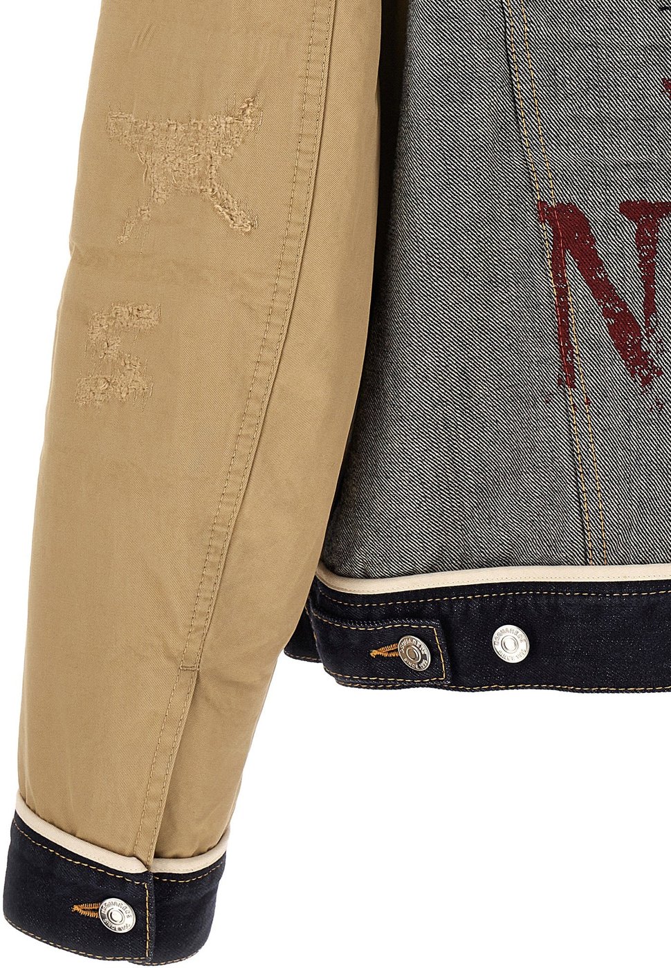 Dsquared² Beige Cotton Denim Jacket