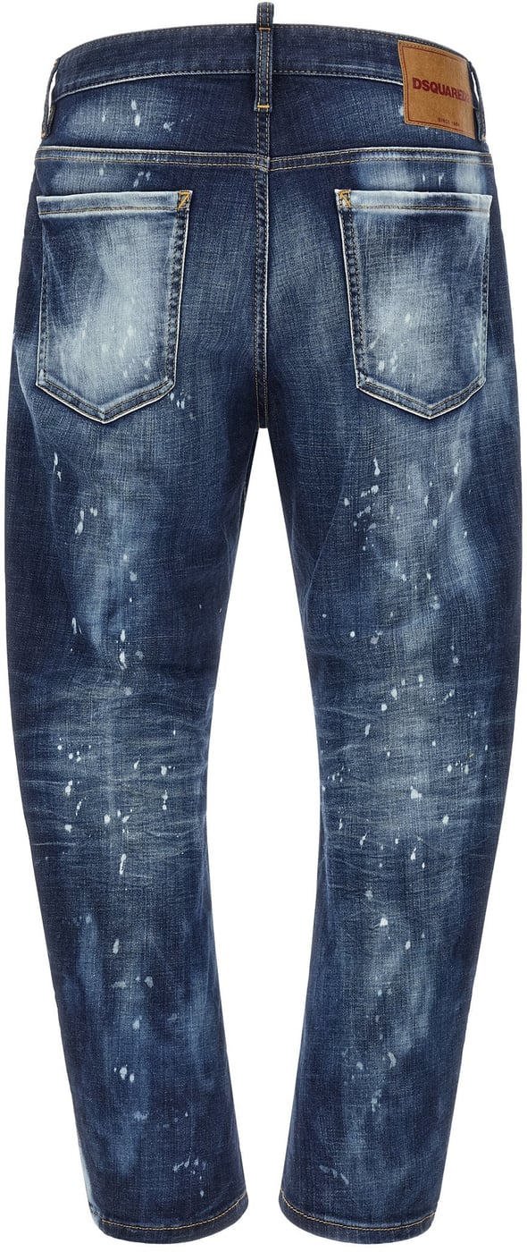 Dsquared² Blue Cotton Slim Fit Jeans