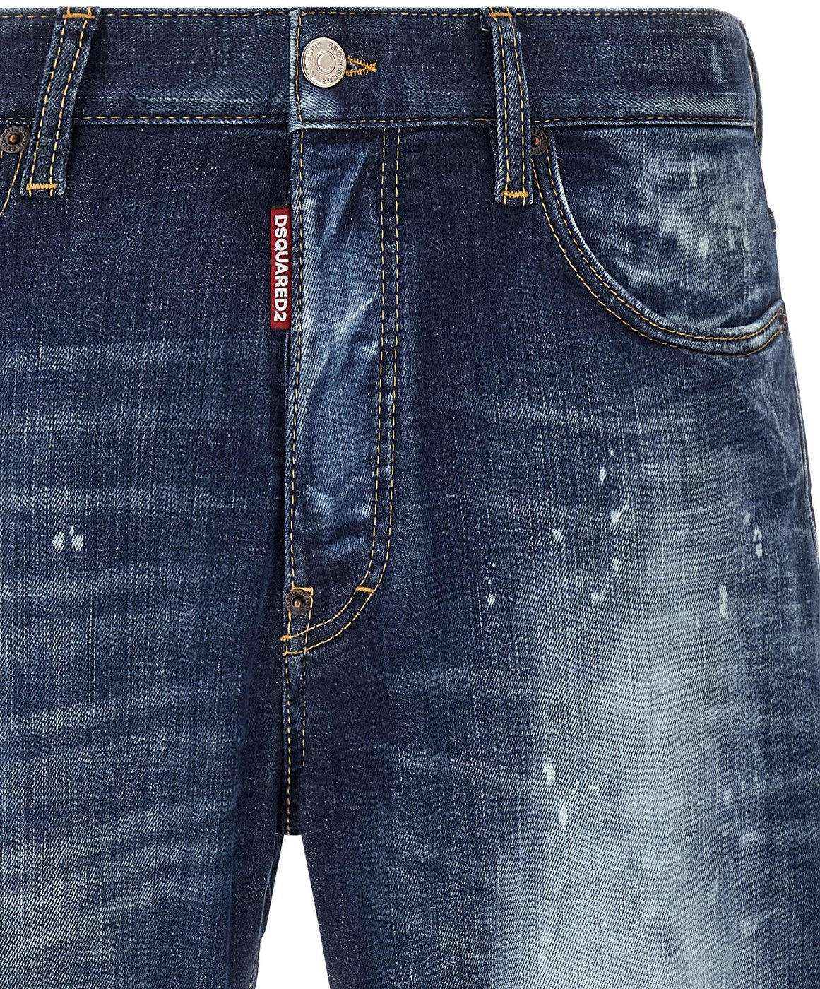 Dsquared² Blue Cotton Slim Fit Jeans