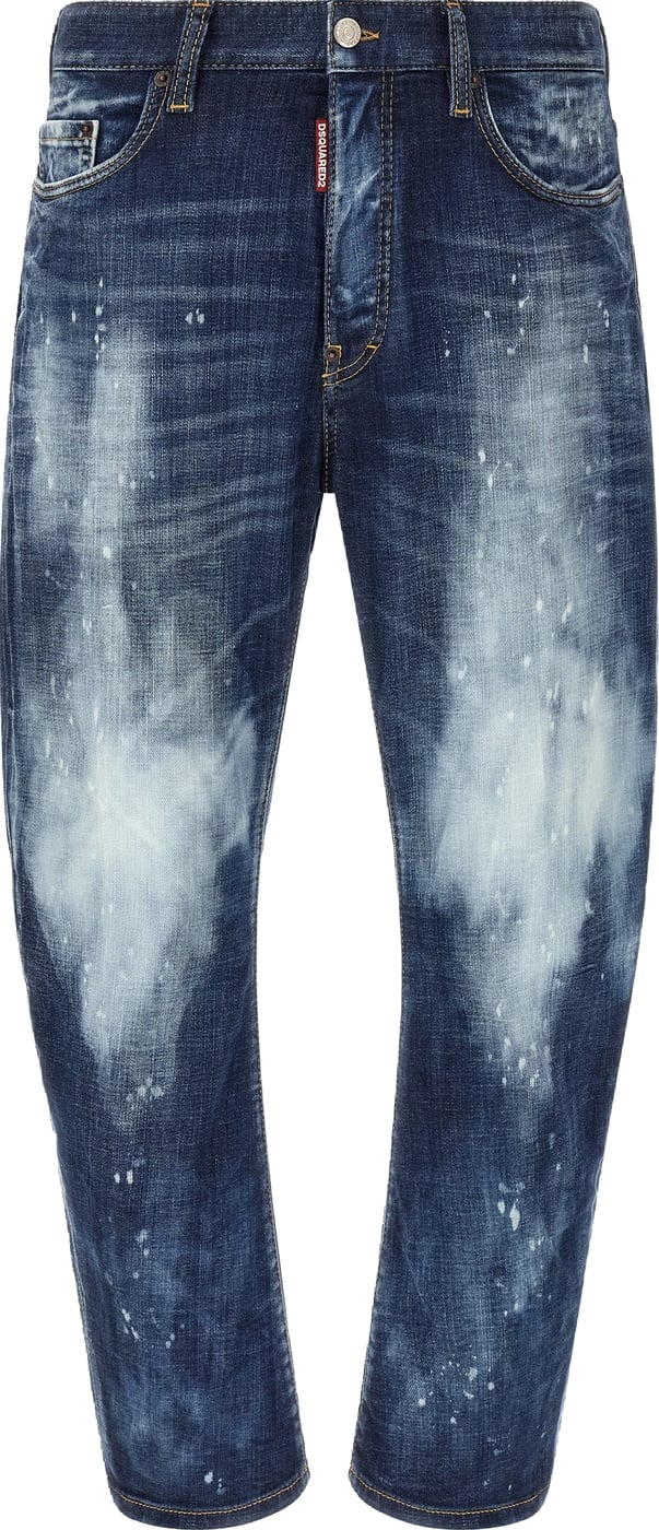 Dsquared² Blue Cotton Slim Fit Jeans